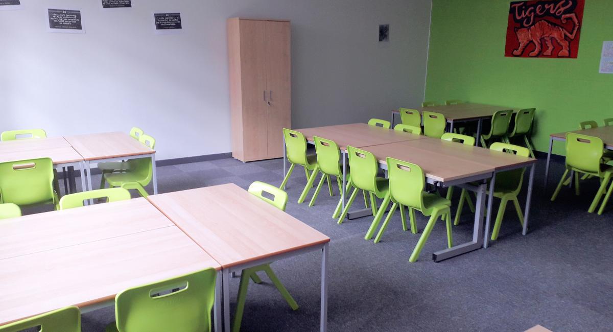 School classroom tables and chairs