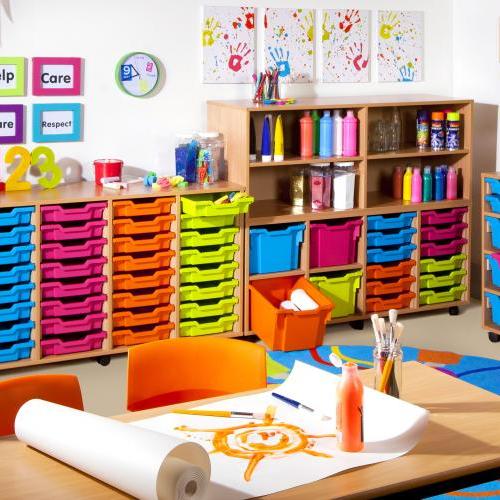 Room shot classroom storage